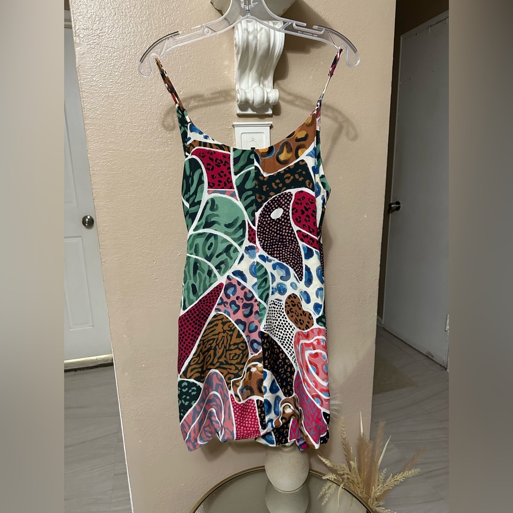 FARM Rio Red and Pink Mini Dress - Picture 5 of 15